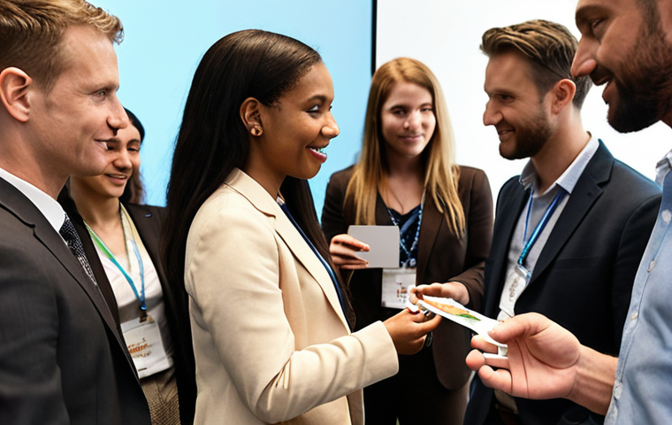 **Image Prompt:** A diverse group of professionals networking at a sustainability conference, exchanging business cards and engaging in discussions about environmental solutions. Focus on collaboration and community.